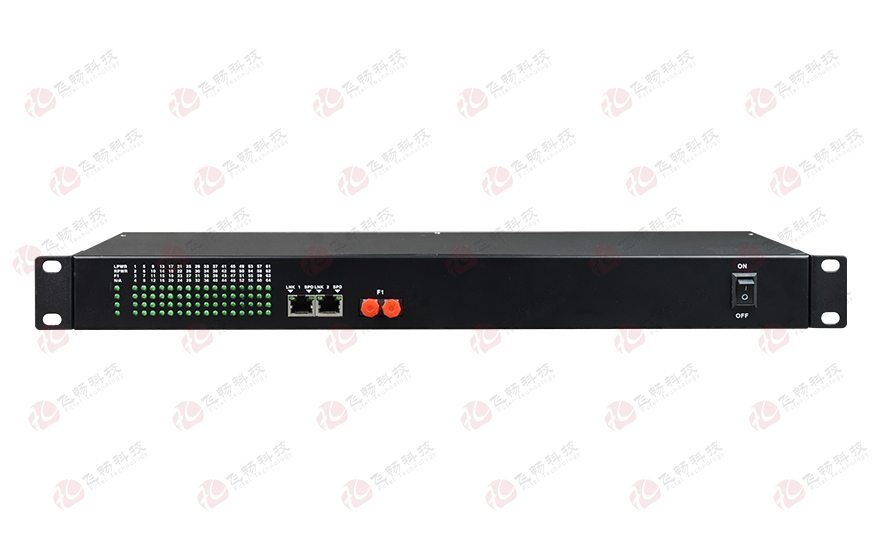 飛暢科技-64路電話(huà)（RJ11）+2路千兆以太網(wǎng) 電話(huà)光端機(jī)
