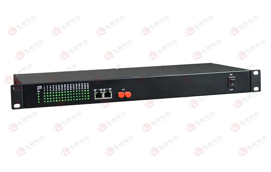 飛暢科技-64路電話(huà)（RJ11）+2路千兆以太網(wǎng) 電話(huà)光端機(jī)